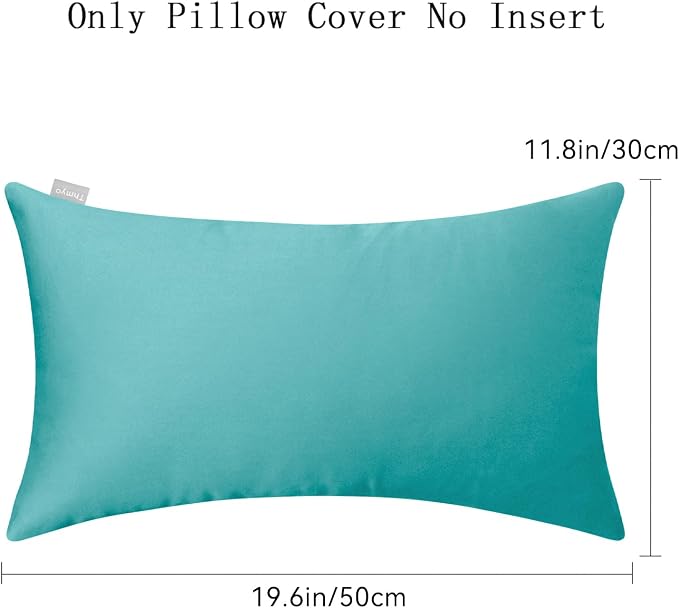 4-Pack 100% Cotton Lumbar Comfortable Solid Decorative Throw Pillow Case - Image 6