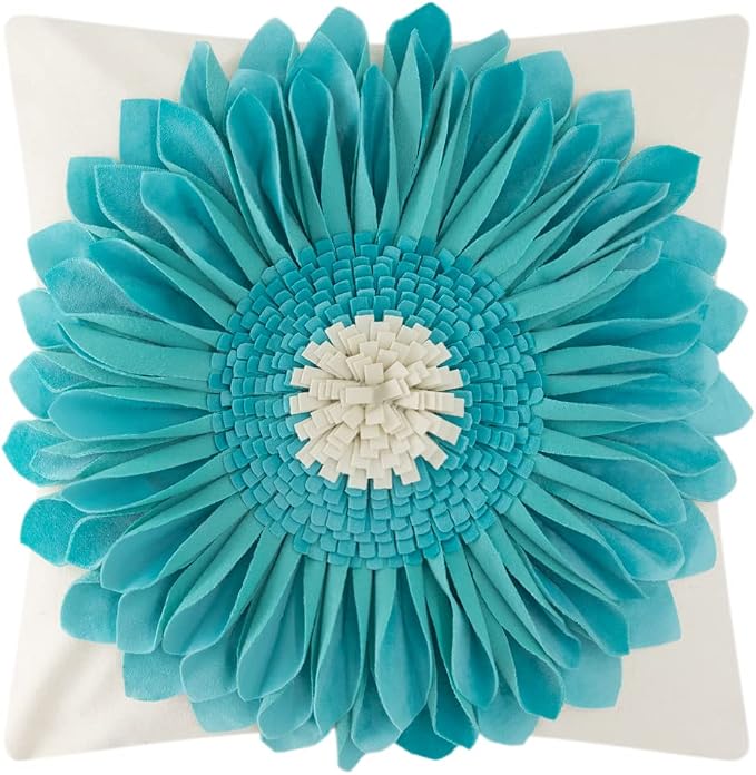 OiseauVoler 3D Sunflower Throw Pillow Cover Decorative Handmade Pillowcases by OiseauVoler