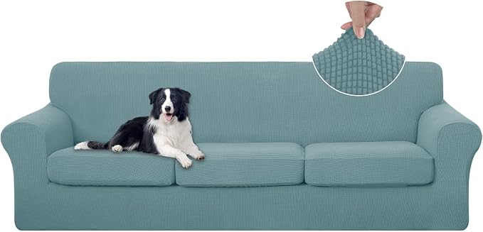 U-NICE HOME 4 Pieces Oversized Stretch Couch Cover Sofa Cover Washable Slipcover by U-NICEHOME