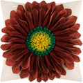 OiseauVoler 3D Sunflower Throw Pillow Covers Decorative Floral Pillowcases by OiseauVoler