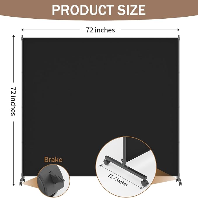 Single Panel Room Divider/Privacy Screen - Image 4