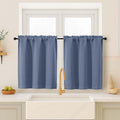 OVZME Demin Blue Blackout Curtains by OVZME