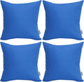 Thmyo 4-Pack 100% Cotton Comfortable Solid Decorative Throw Pillow Case Square by Thmyo