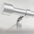 GEEBOBO Silver Curtain Rods for Windows 120 to 170 Inch, 1 Inch Extra Long by GEEBOBO