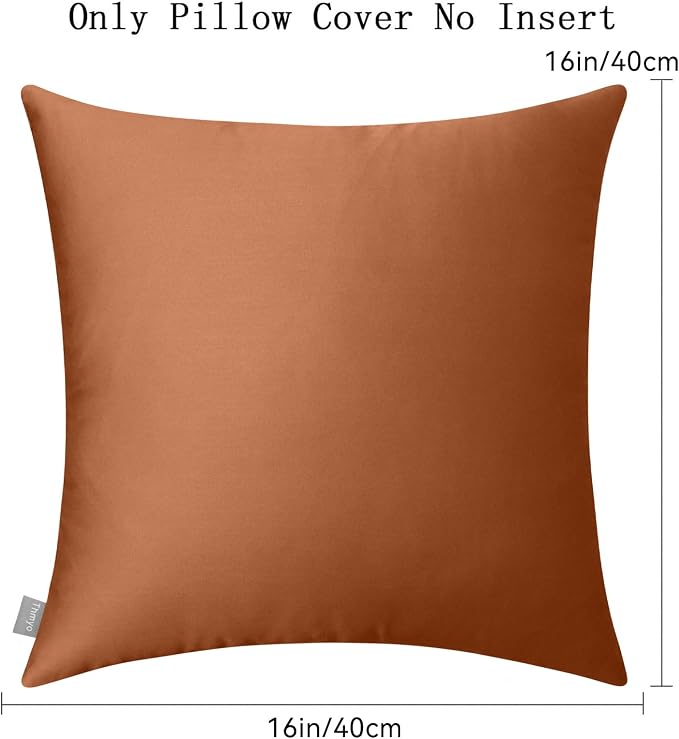 Thmyo 4-Pack 100% Cotton Comfortable Solid Decorative Throw Pillow Case - Image 6