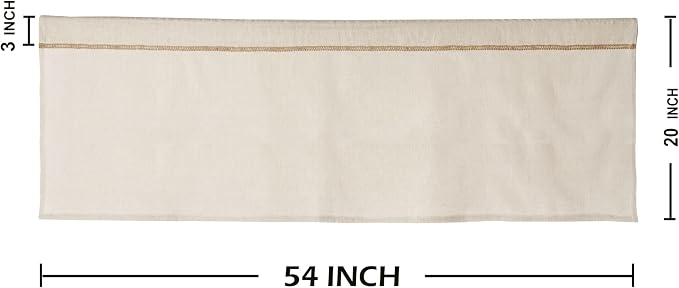 2 Pack Cotton Linen Valance for Windows - Image 7