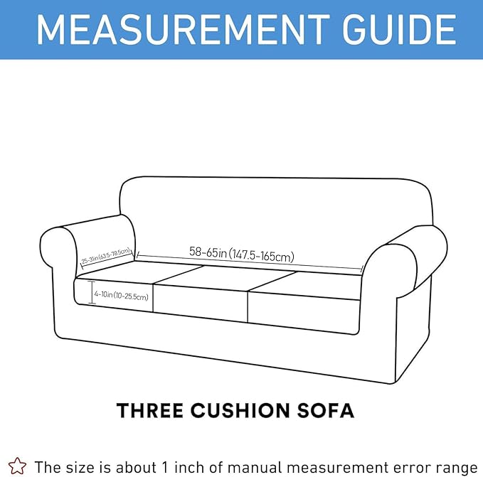 hyha Waterproof Couch Cushion Covers, Stretch Sofa Couch Seat Slipcover - Image 6