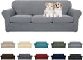MAXIJIN 4 Piece Couch Covers for 3 Cushion Couch Super Stretch Non Slip Couch by MAXIJIN