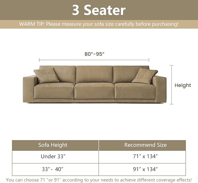 MYSKY HOME Boho Couch Cover Deep Chocolate Sofa Covers - Image 5