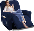 YEMYHOM 4 Pieces Oversized Stretch Recliner Slipcover Latest Jacquard Large by YEMYHOM
