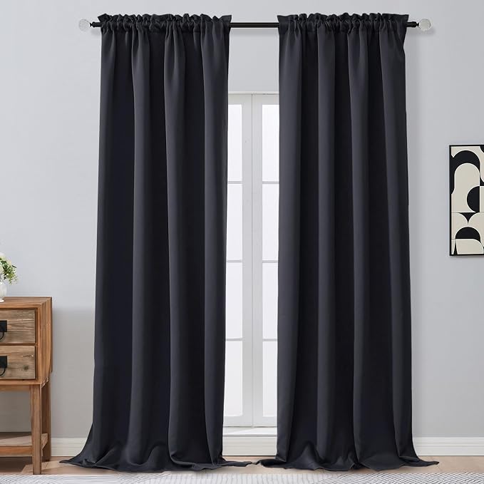 OVZME Extra Long 10 FT Blackout Curtains by OVZME