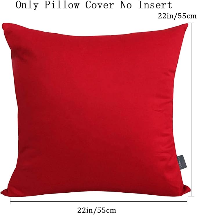 Thmyo 4-Pack 100% Cotton Comfortable Solid Decorative Throw Pillow Case Square - Image 8