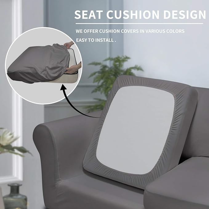 Easy-Going 3 Pieces Stretch Soft Couch Cover - Image 3