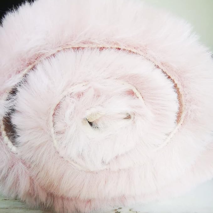 Ghouse Pink Faux Rabbit Fur Rug 6x9 Machine Washable Area Rugs - Image 6