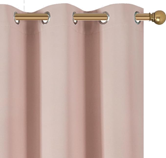 Diraysid Blush Grommet Blackout Curtains - Image 7