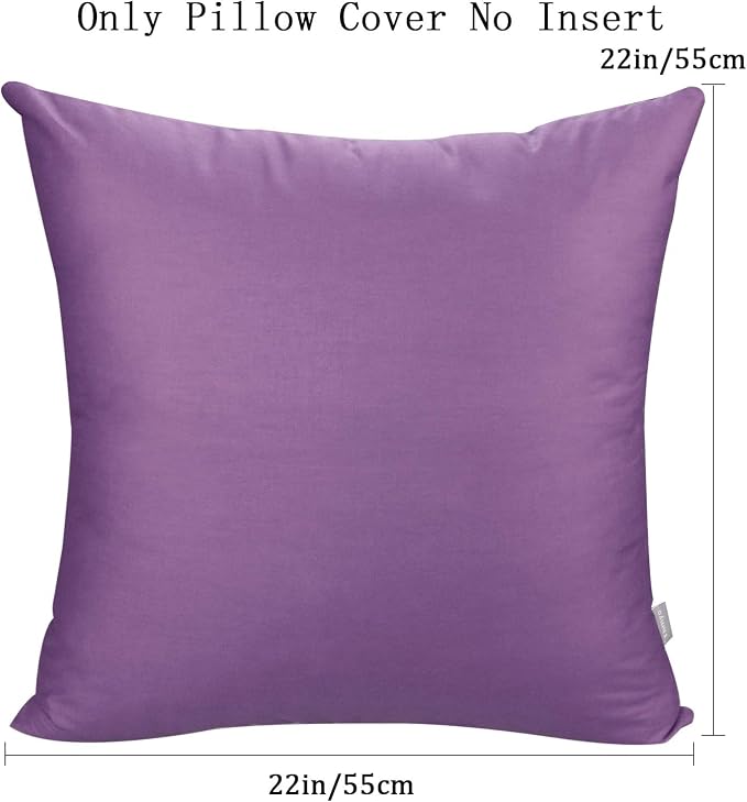 Thmyo 4-Pack 100% Cotton Comfortable Solid Decorative Throw Pillow Case - Image 5