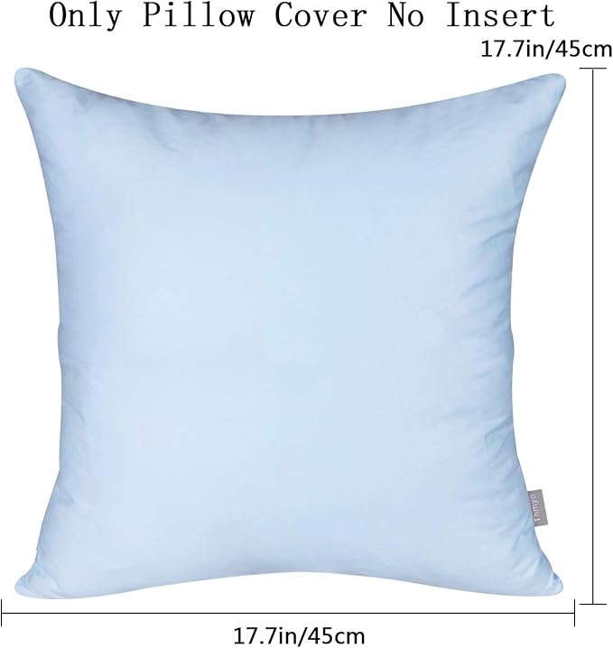 Thmyo 4-Pack 100% Cotton Comfortable Solid Decorative Throw Pillow Case - Image 5
