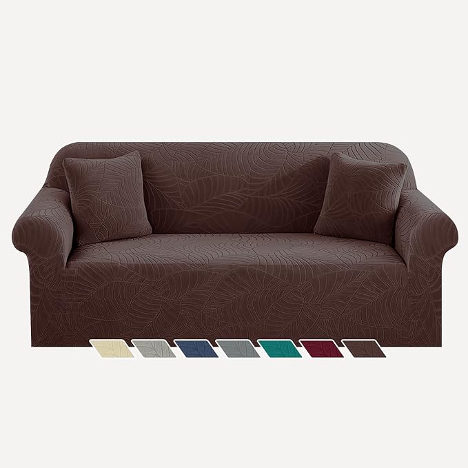 YEMYHOM Couch Cover Latest Jacquard Design High Stretch Sofa Covers by YEMYHOM