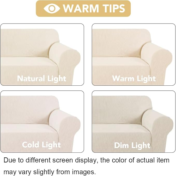 H.VERSAILTEX Stretch Chair Slipcover Sofa Cover Furniture Protector Cover High - Image 3