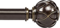 KAMANINA Curtain Rods for Windows 72 to 144 Inches Long Heavy Duty Curtain Rod by KAMANINA