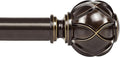 KAMANINA Curtain Rods for Windows 48 to 84 Inch, Antique Bronze Heavy Duty by KAMANINA