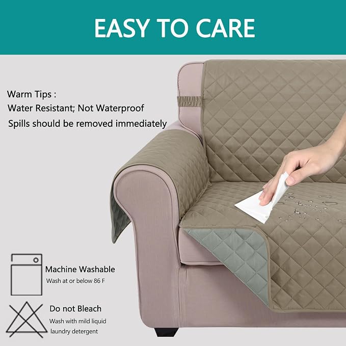 U-NICE HOME Recliner Chair Covers Reversible Chair Cover Pet Covers - Image 3