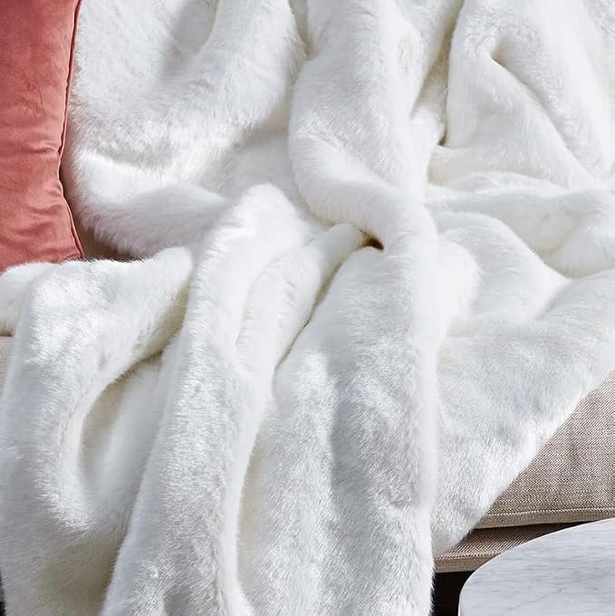 ORINOVA White Fluffy Living Room Rugs 6x9 Area Rug Washable Shag Rugs - Image 4