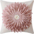 OiseauVoler Decorative Throw Pillow Covers Handmade 3D Flower Cushion Cover by OiseauVoler