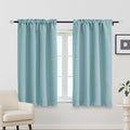 OVZME Aqua Short Blackout Curtains by OVZME