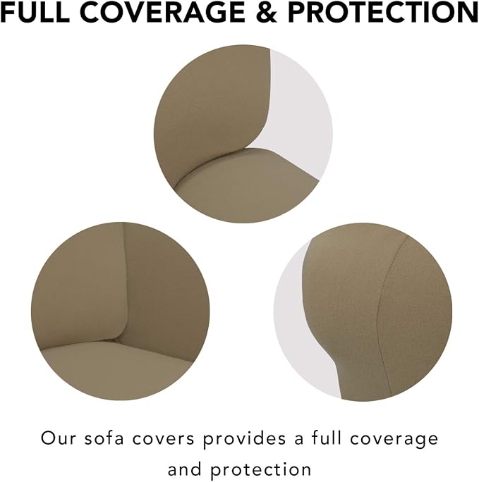 PureFit Super Stretch Sofa Slipcover – Spandex Non Slip Soft Couch Sofa Cover - Image 3