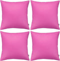 Thmyo 4-Pack 100% Cotton Comfortable Solid Decorative Throw Pillow Case by Thmyo