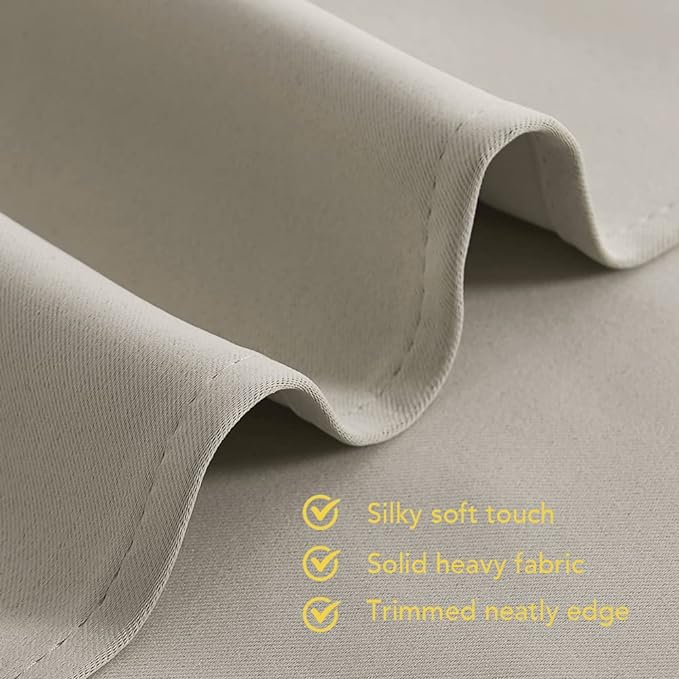 NICETOWN Natural Blackout Curtains Panels - Image 5