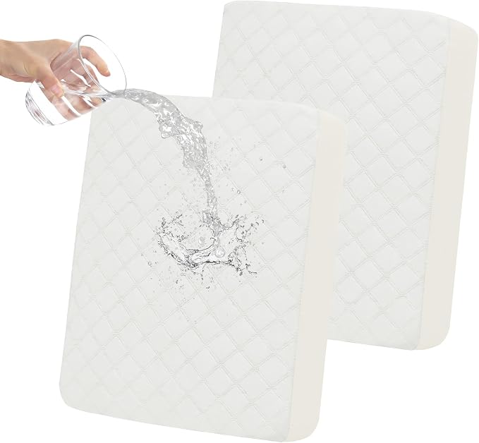 Easy-Going Waterproof Loveseat Cushion Covers, Non-Slip Leakproof Sofa Seat by Easy-Going