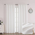 Chyhomenyc Bennet Linen Curtains 72 Inch Length 2 Panels Set, Burlap Faux Linen by Chyhomenyc