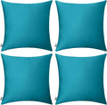 4-Pack 100% Cotton Comfortable Solid Decorative Throw Pillow Case, Thmyo Square by Thmyo