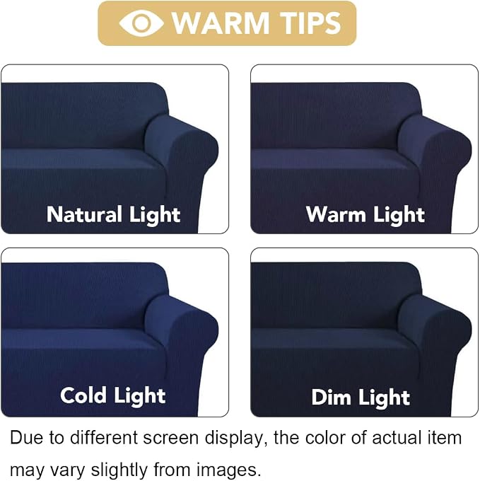 H.VERSAILTEX Stretch Oversized Sofa Cover 1 Piece Sofa Slipcovers - Image 3