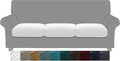MAXIJIN Velvet Stretch Cushion Covers Fitted Couch Cushion Slipcovers Sofa Seat by MAXIJIN