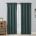 OVZME Dark Green Blackout Curtains by OVZME