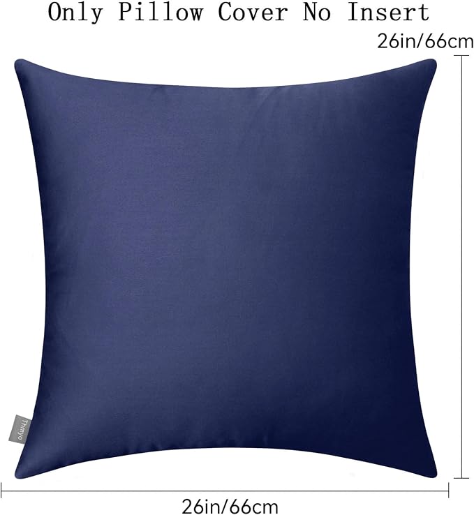 Thmyo 4-Pack 100% Cotton Comfortable Solid Decorative Throw Pillow Case Square - Image 6