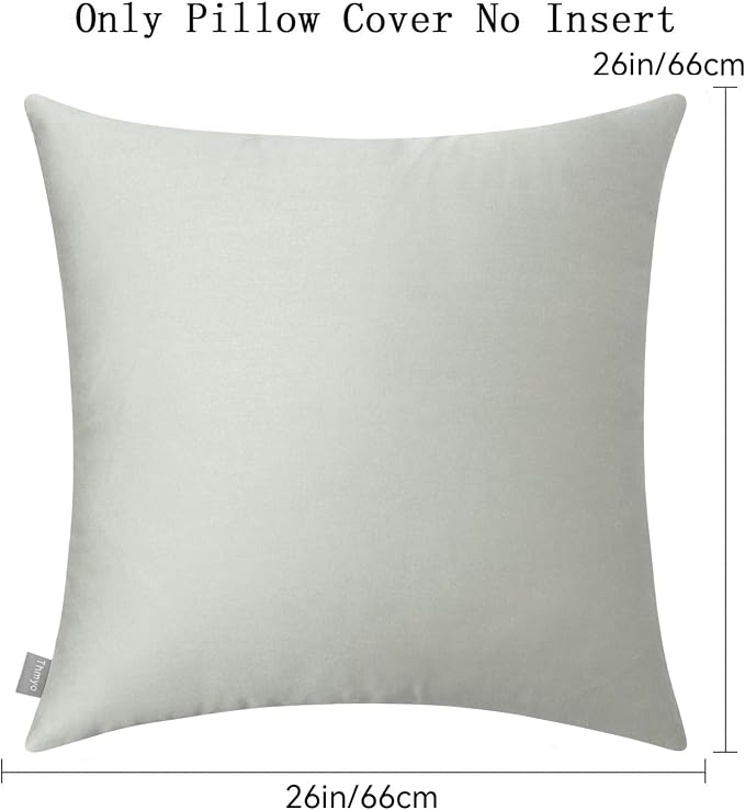 Thmyo 4-Pack 100% Cotton Comfortable Solid Decorative Throw Pillow Case Square - Image 6