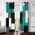 Tyrot Teal/Turquoise 100% Blackout Curtains by TyrotHomeDecor