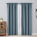 OVZME Stone Blue Blackout Curtains by OVZME