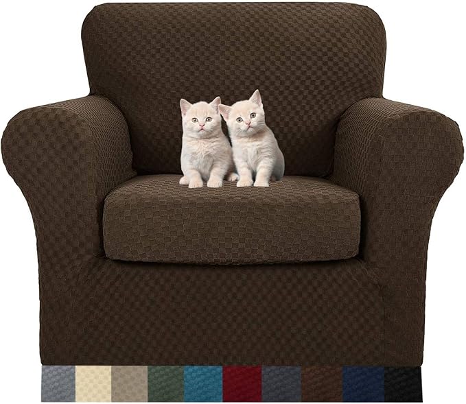 MAXIJIN 2 Piece Jacquard Chair Covers by MAXIJIN