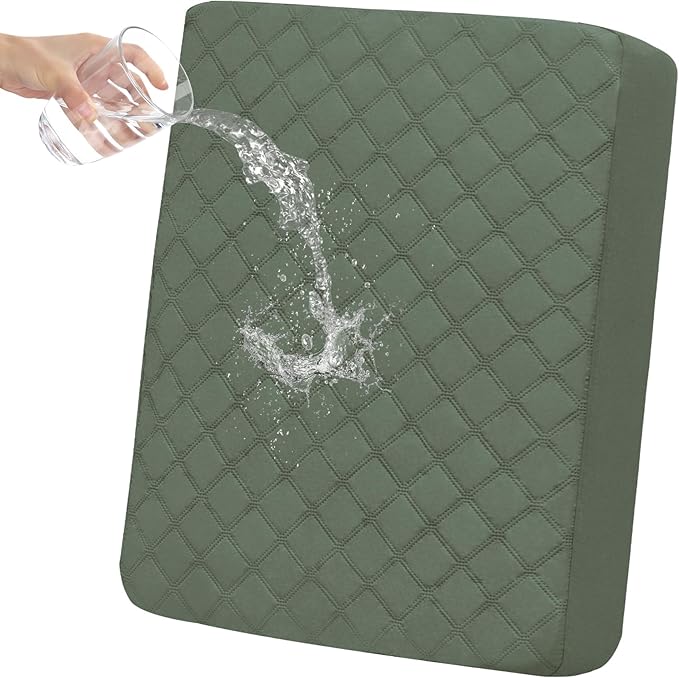 Easy-Going Waterproof Chair Cushion Cover, Non-Slip Leakproof Sofa Seat Cushion by Easy-Going