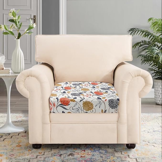 SearchI Stretch Printed Sofa Couch Cushion Covers Replacement Chair Cushion - Image 2