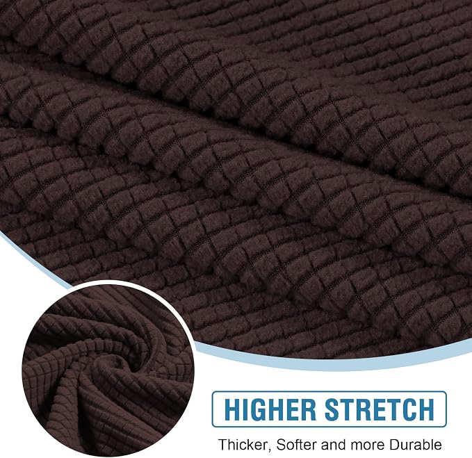 H.VERSAILTEX Sectional Couch Covers 4 Pieces Sofa Seat Cushion Covers L Shape - Image 5