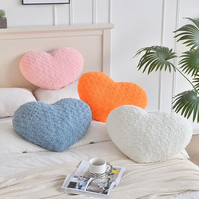 Heart Pillow, Soft Heart Shaped Pillow - Image 6