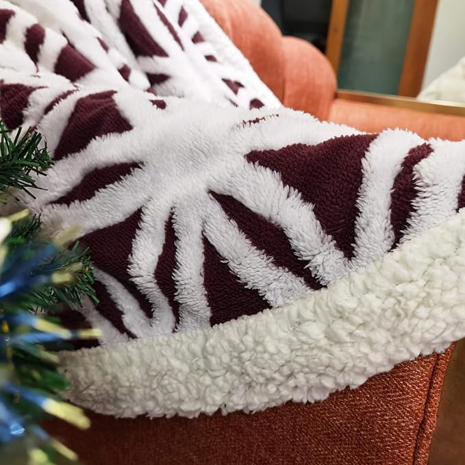 LOMAO Sherpa Fleece Blanket Fuzzy Soft Throw Blanket Dual Sided Blanket - Image 3