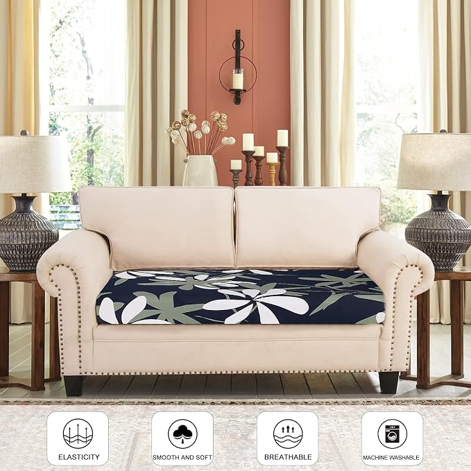 SearchI Stretch Printed Sofa Couch Cushion Covers Replacement Chair Cushion - Image 2