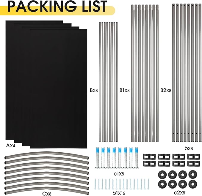 RANTILA 4 Panel Room Divider, 6 Ft Tall Folding Privacy Screen Room Dividers - Image 7